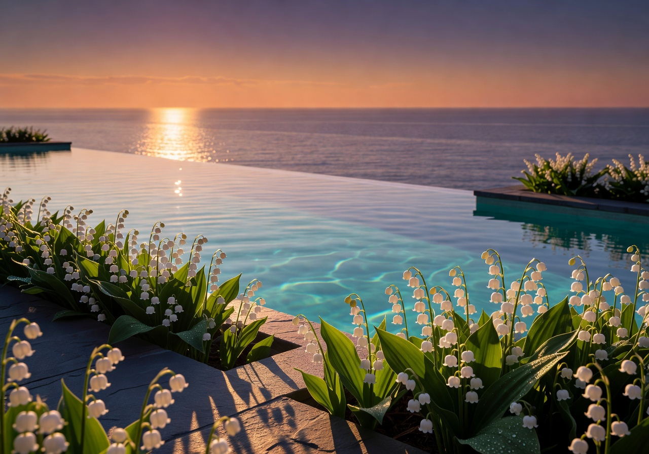 Cinematic view of Lily of the Valley infinity pool