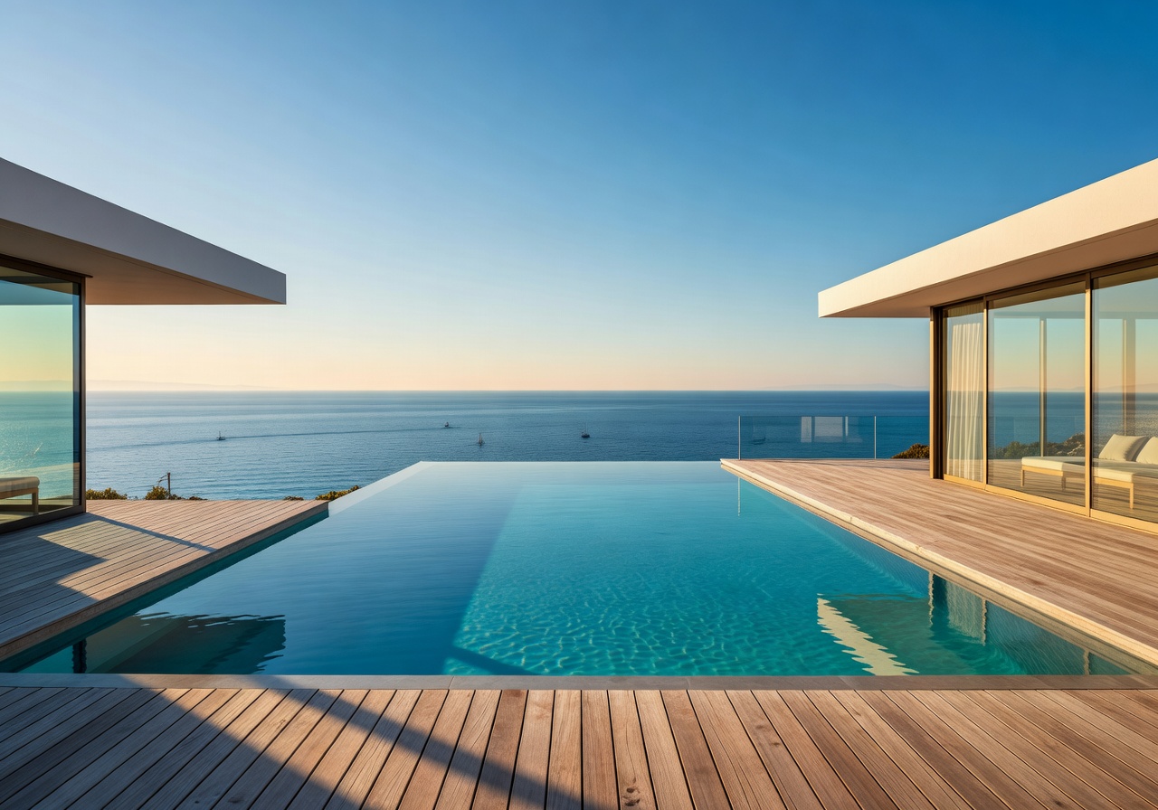 Infinity pool overlooking the Mediterranean at Lily of the Valley