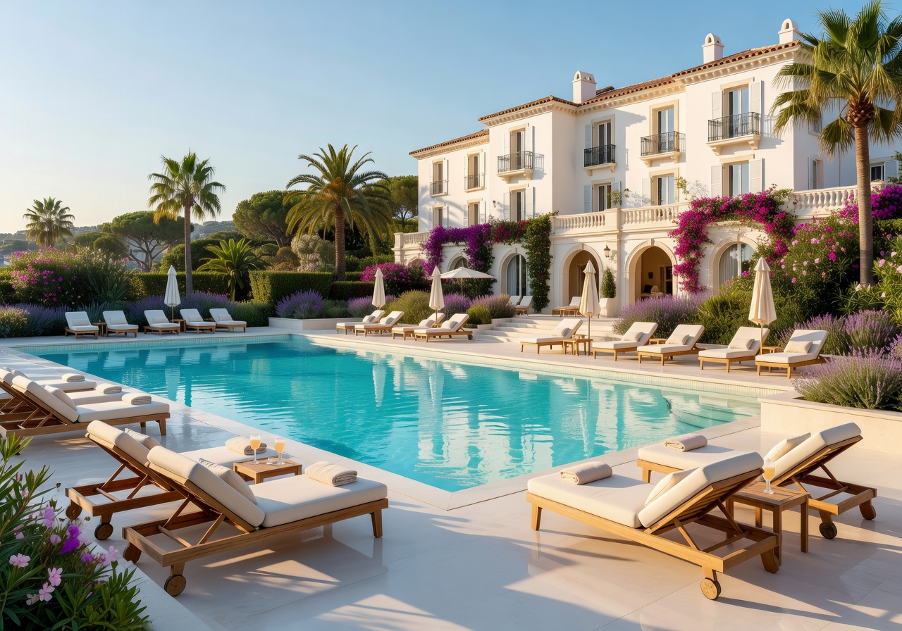 Luxury pool area at Grand-Hôtel du Cap-Ferrat