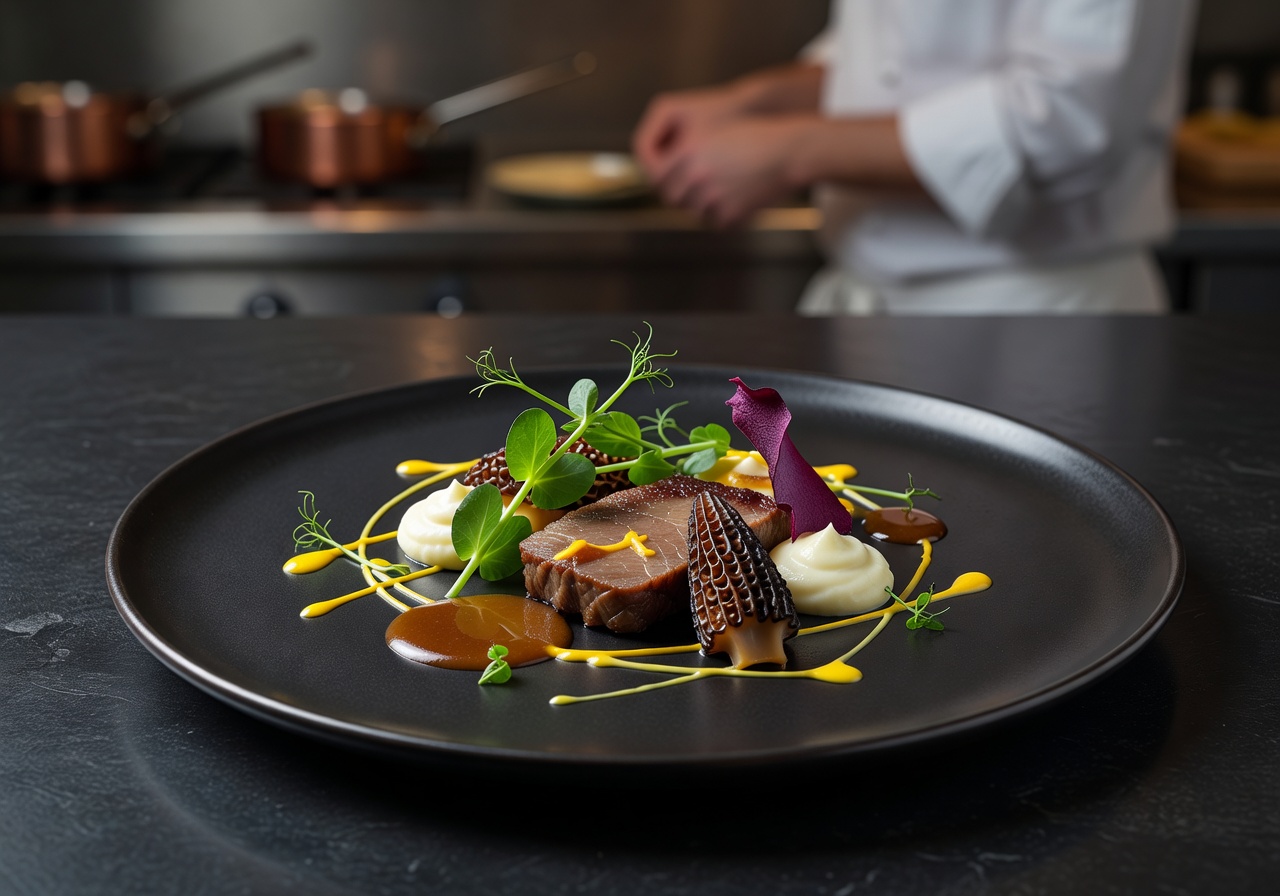 Michelin star culinary presentation