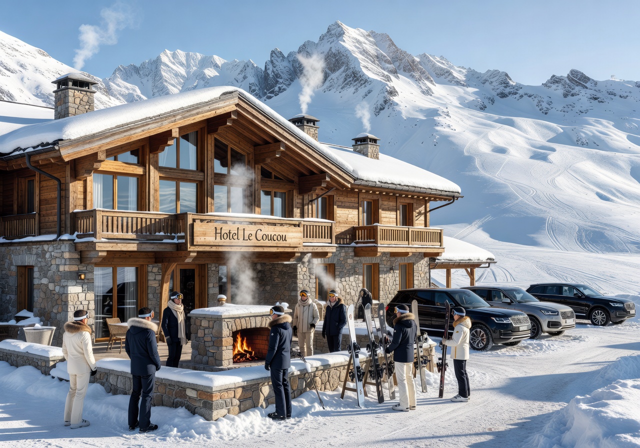 Winter ski luxury at Hotel Le Coucou